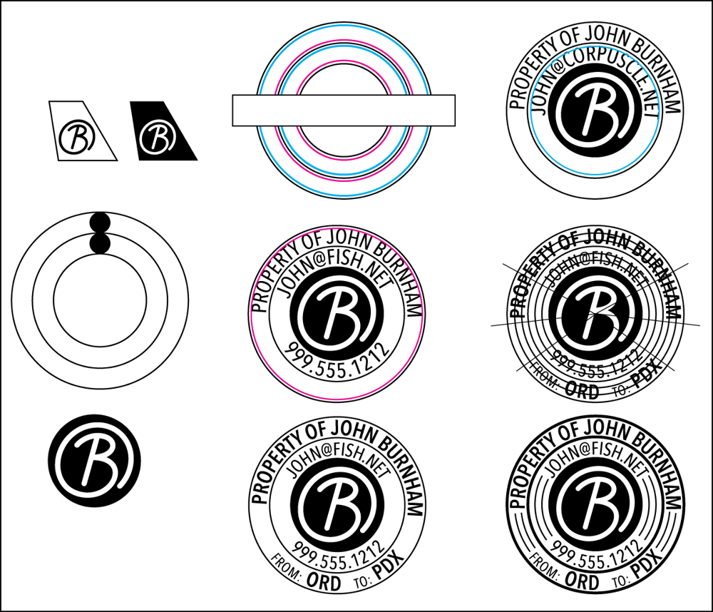 Burnham's Custom Circular Travel Sticker! - image 2 - student project