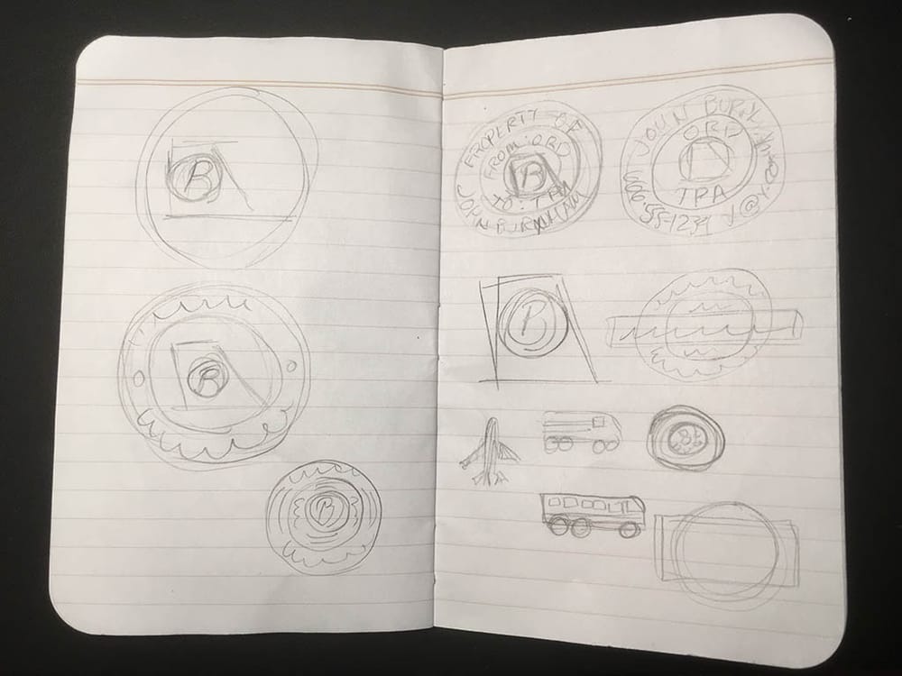 Burnham's Custom Circular Travel Sticker! - image 1 - student project