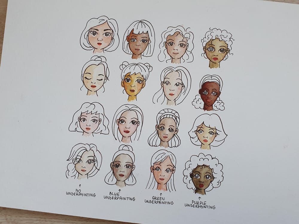 Underpainting and skin tones - image 3 - student project