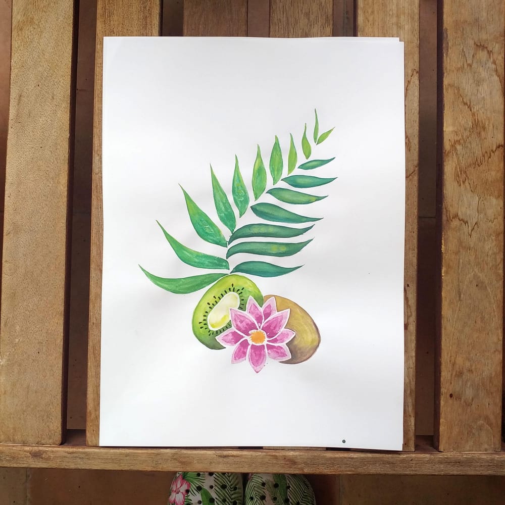4 fruits and florals - watercolour - image 2 - student project
