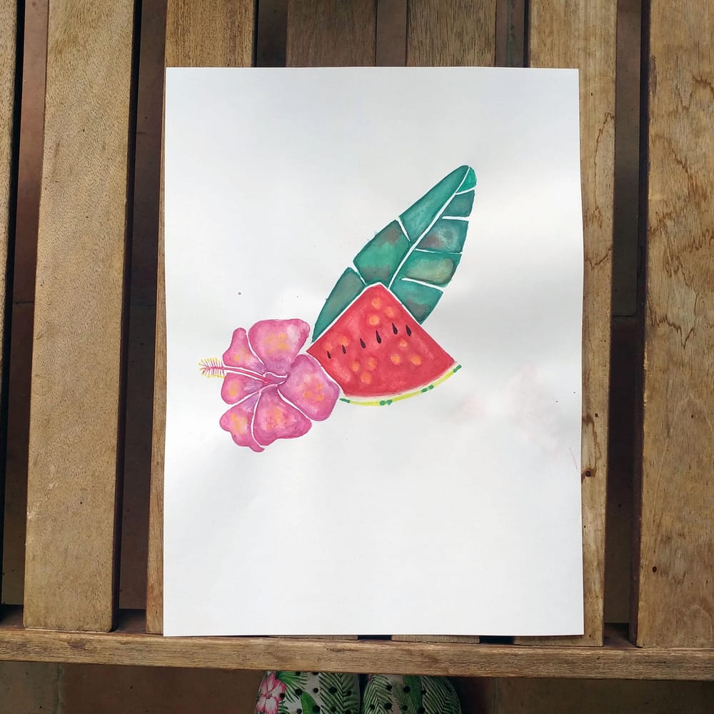 4 fruits and florals - watercolour - image 4 - student project