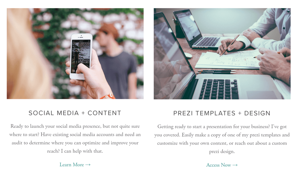 Personal Site - Portfolio + Brand Storytelling Services - image 2 - student project