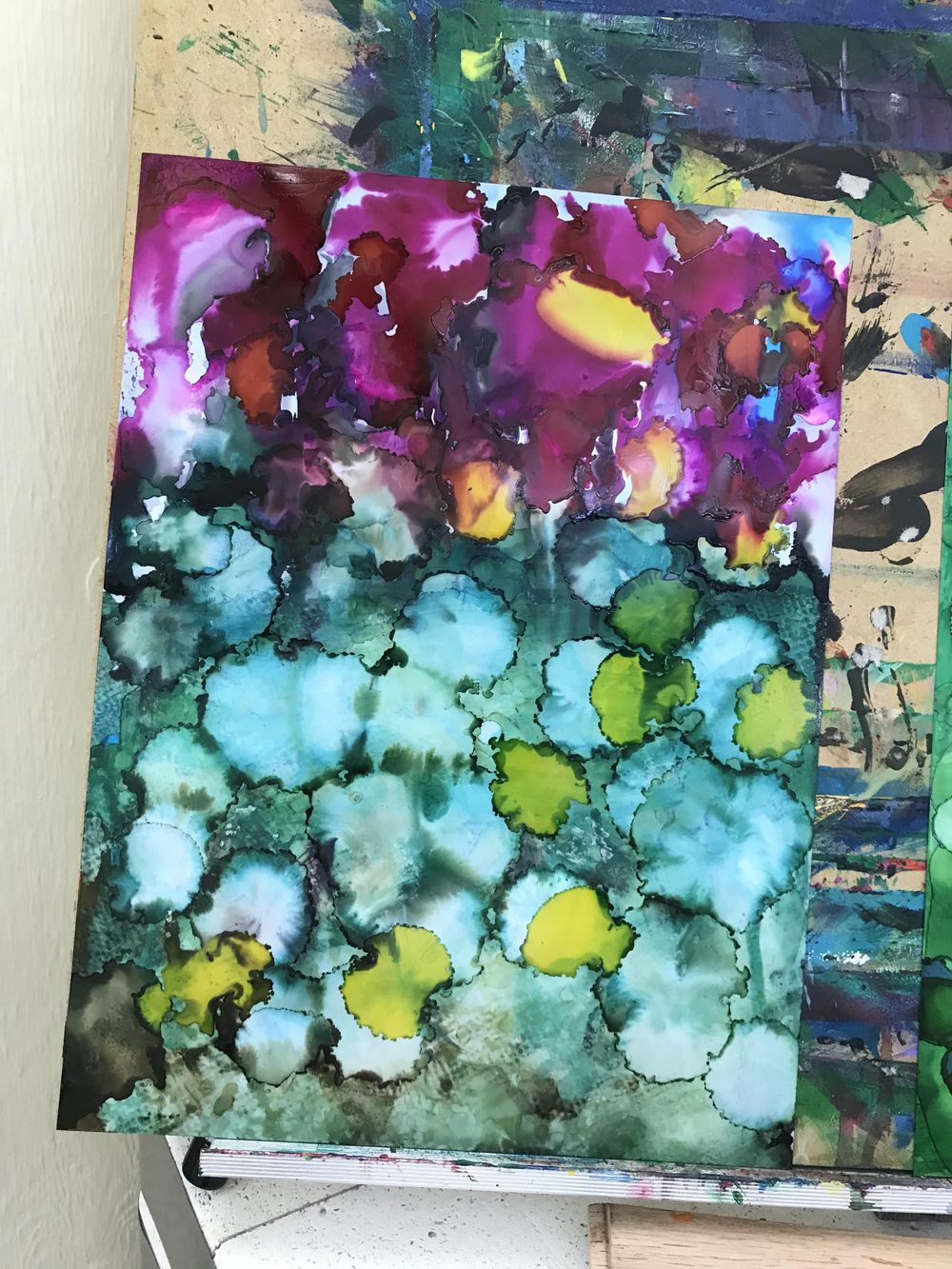 trying out alcohol inks. i love the process - image 2 - student project