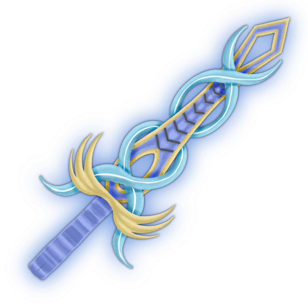 Glowy Fantasy Sword - image 1 - student project