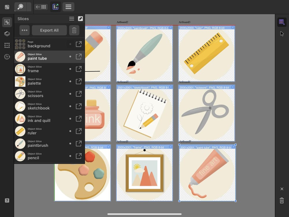 Using the Export Persona to Create Slices - image 2 - student project
