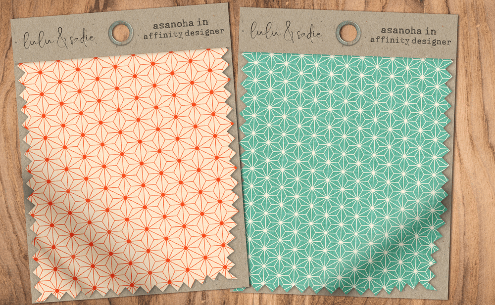 Seamless Asanoha Patterns in Affinity Designer - image 2 - student project