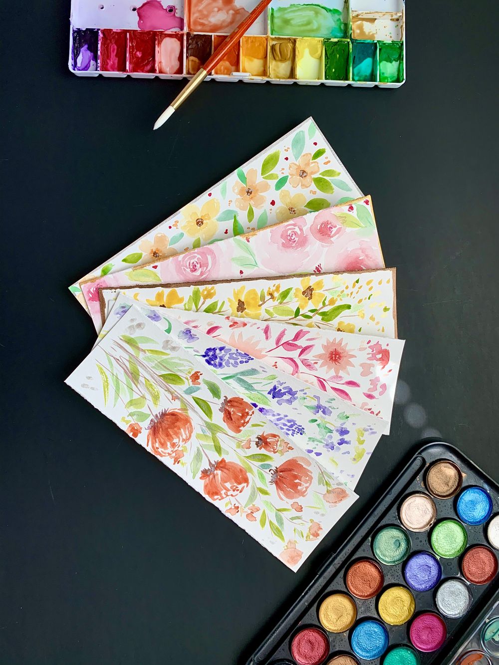 fun watercolor bookmarks - image 1 - student project