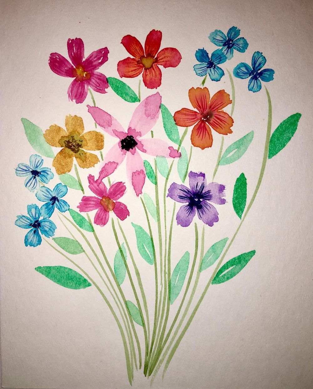 5 Petals flower Skillshare Student Project