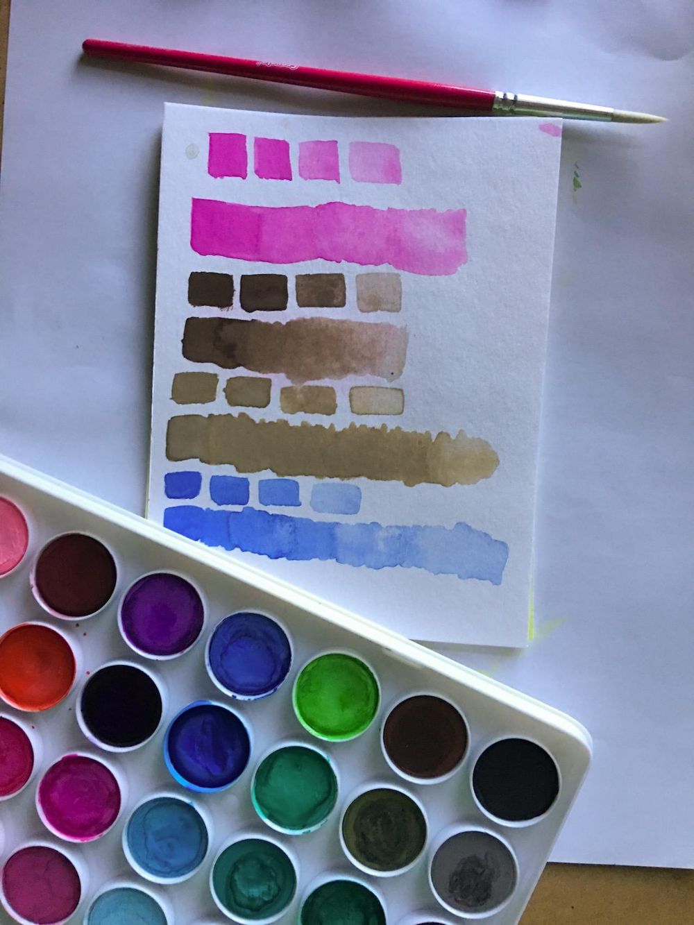 Back to Basic mixing water with watercolor paint Skillshare Student