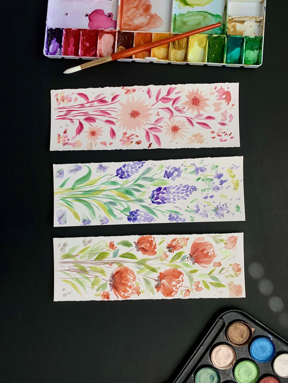 fun watercolor bookmarks - image 3 - student project