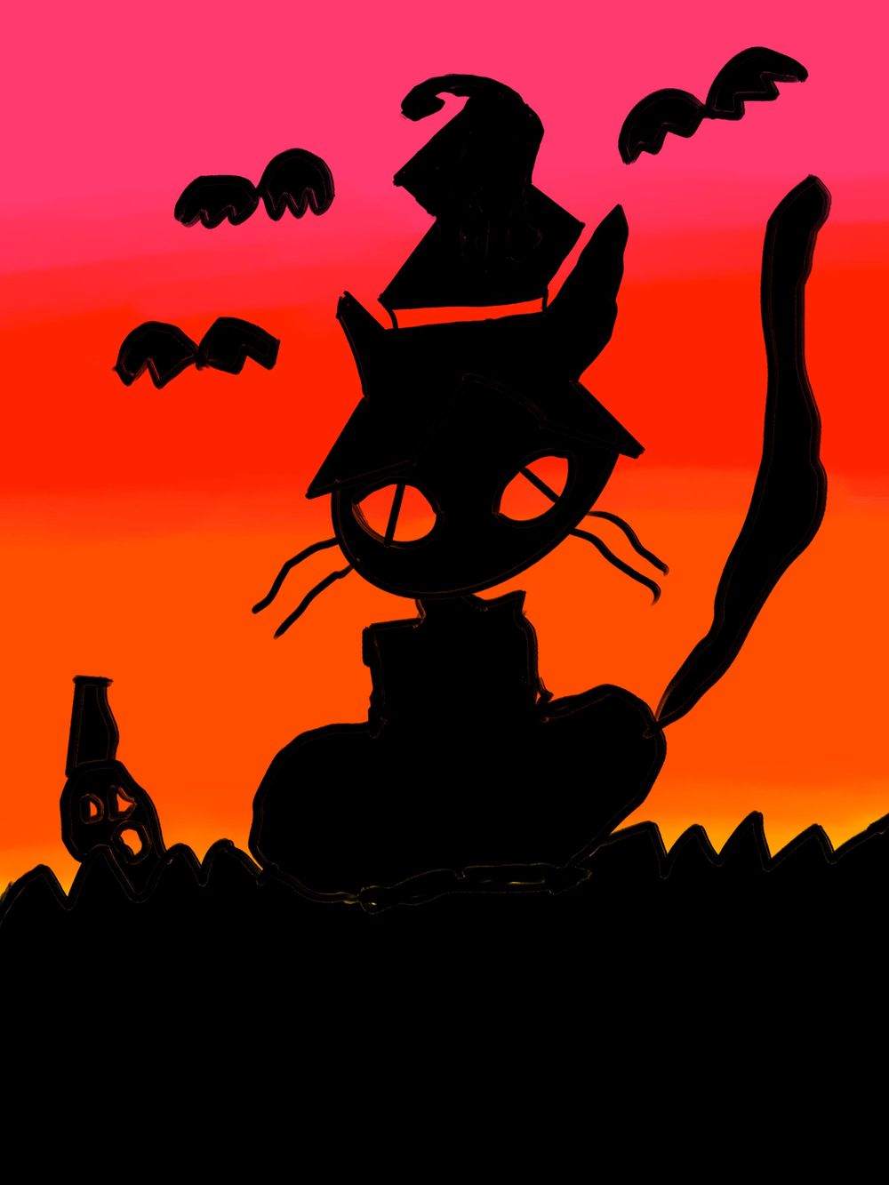 Halloween cat - image 1 - student project