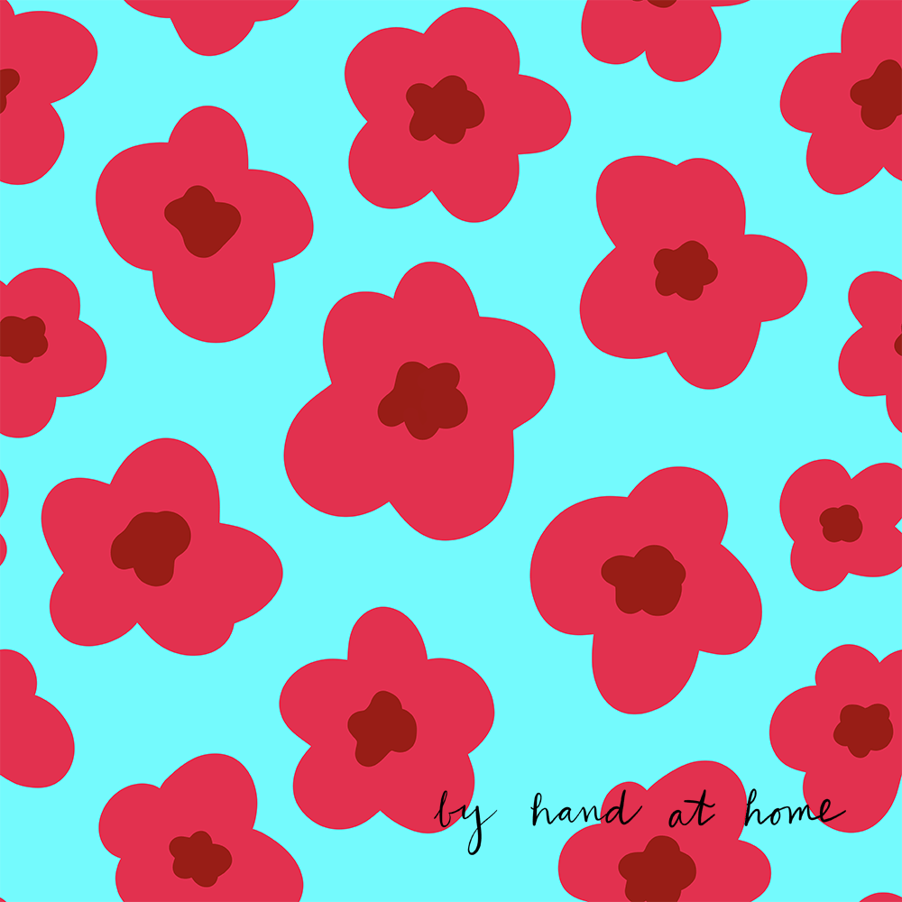 poppies on spoonflower - image 1 - student project
