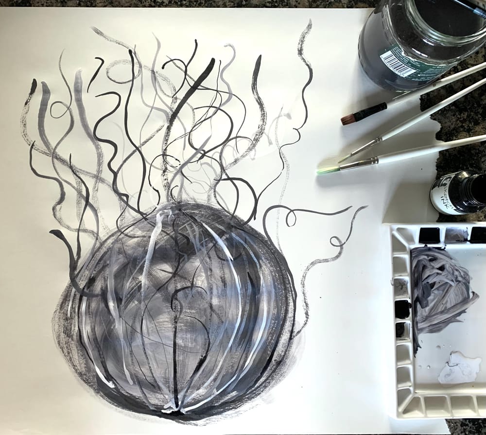 Acrylic ink colour collecting - image 1 - student project