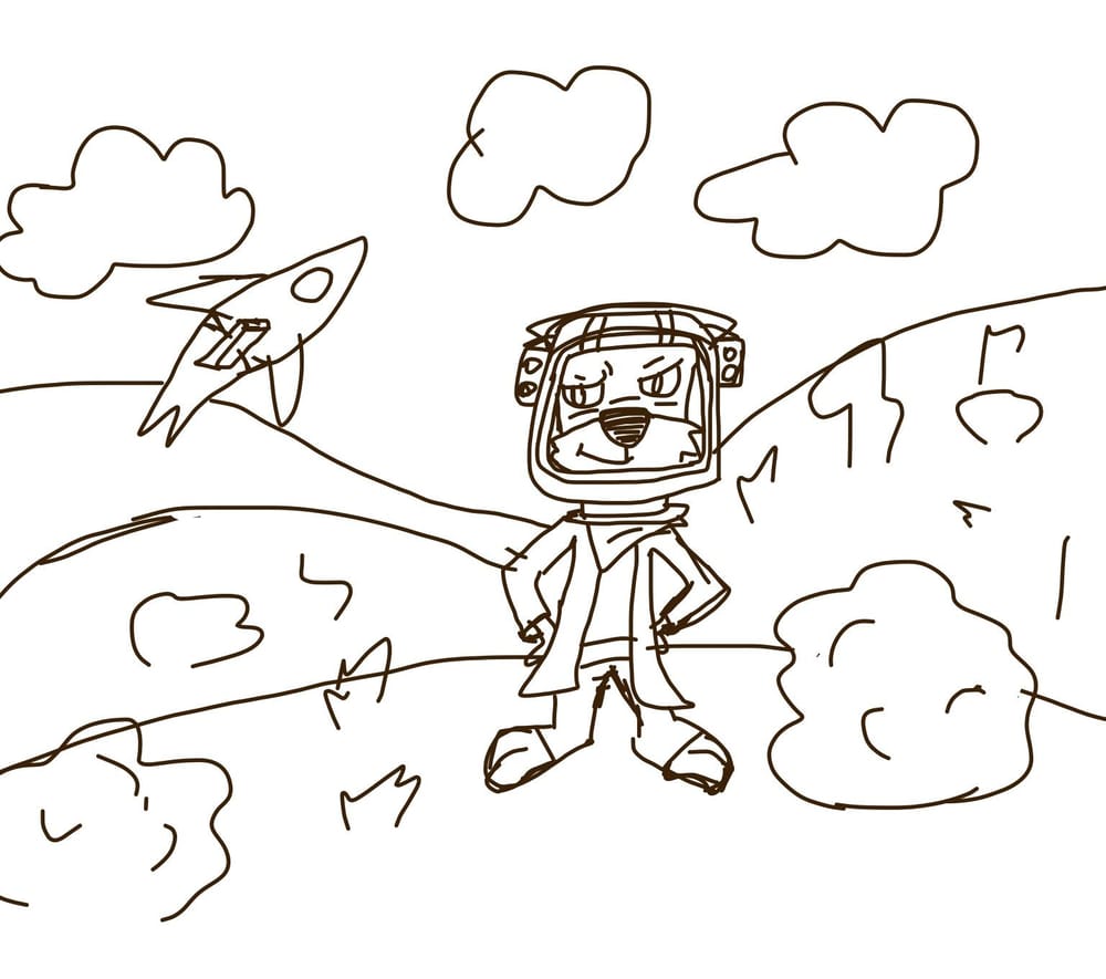 Astronaut Squirrel  - image 1 - student project