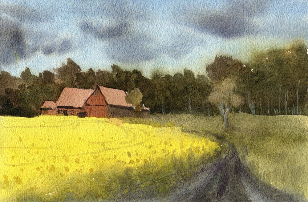 I painted these loose landscapes in under an hour! - image 4 - student project