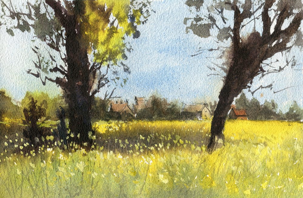 I painted these loose landscapes in under an hour! - image 1 - student project