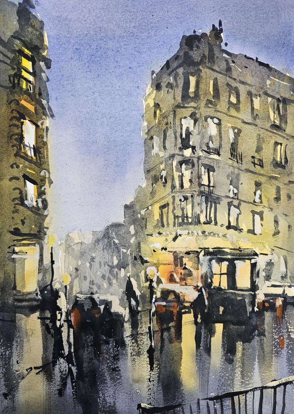 Mastering Loose Watercolour Painting: Night and Day Landscapes - image 1 - student project