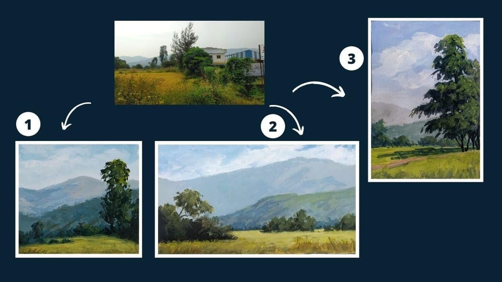 Landscapes painted in this class - image 1 - student project