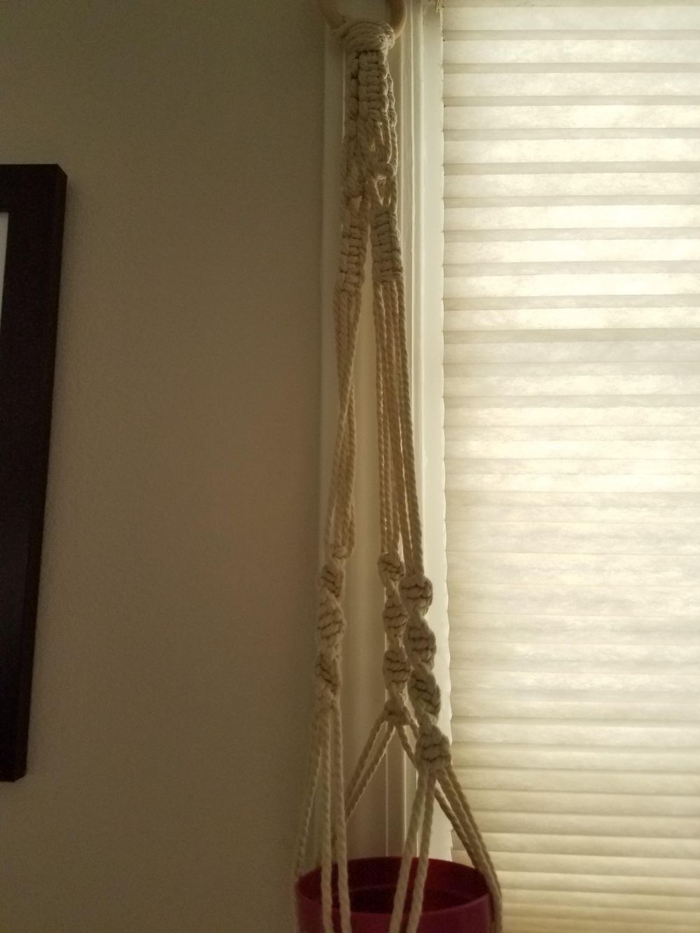 Simple macrame plant hanger - image 1 - student project