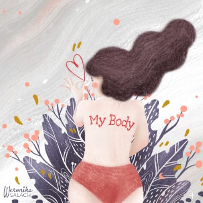 MY BODY, Powerful Women Illustration - image 1 - student project