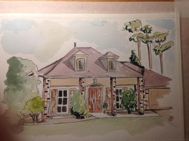 Curt and Michelle Gift House Portrait - image 1 - student project