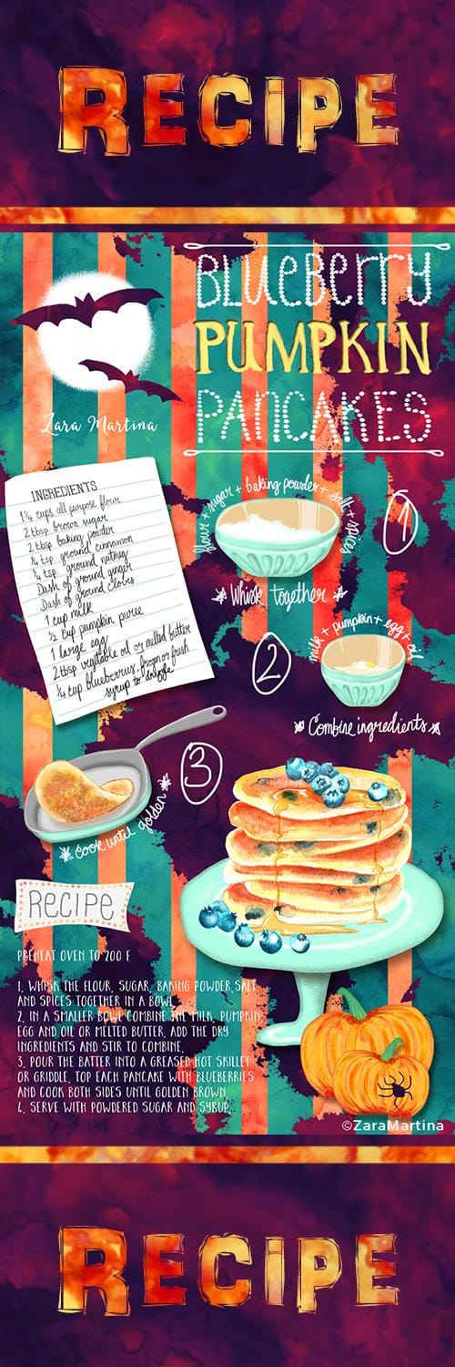 Blueberry Pumpkin Pancake Recipe - image 2 - student project