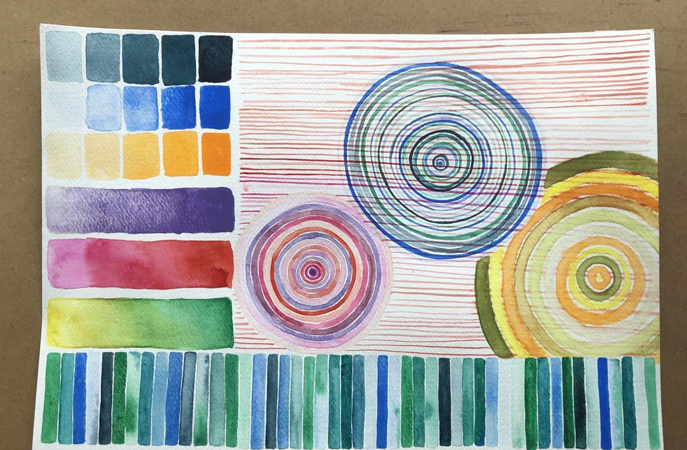 Galaxy, Monochrome Flower, Jellyfish & Other Exercises - image 1 - student project