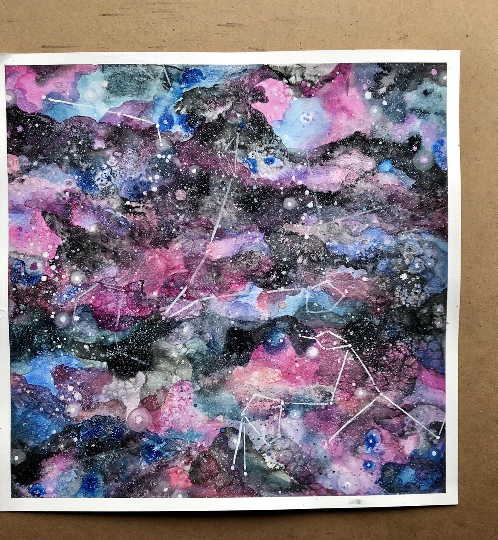 Galaxy, Monochrome Flower, Jellyfish & Other Exercises - image 5 - student project