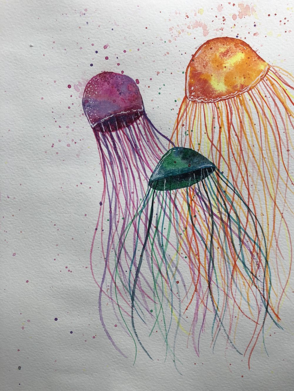Galaxy, Monochrome Flower, Jellyfish & Other Exercises - image 4 - student project