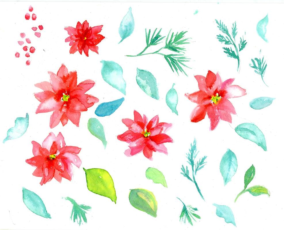 Poinsettias and Pine - image 1 - student project