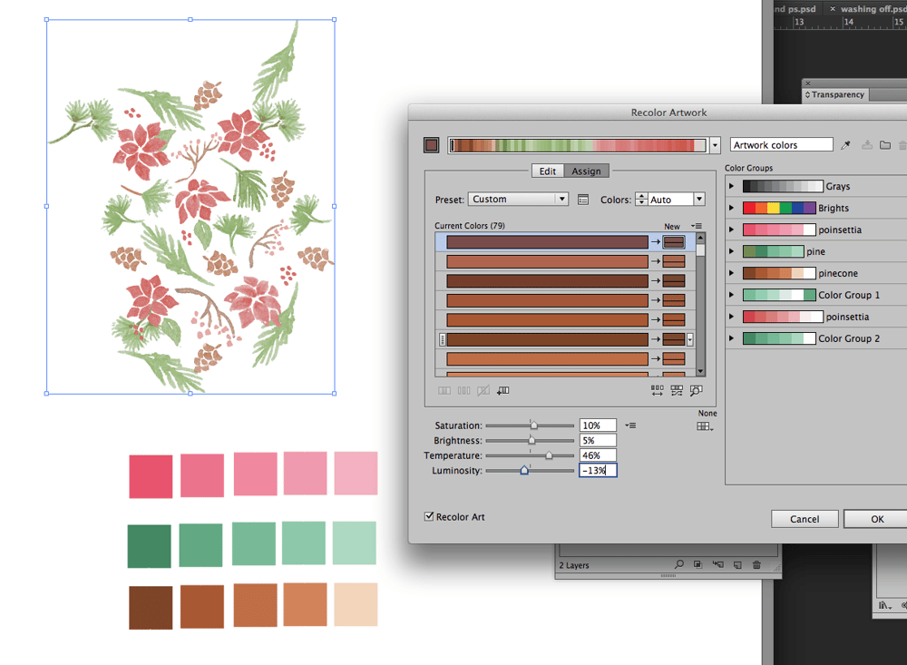 Poinsettias and Pine - image 3 - student project