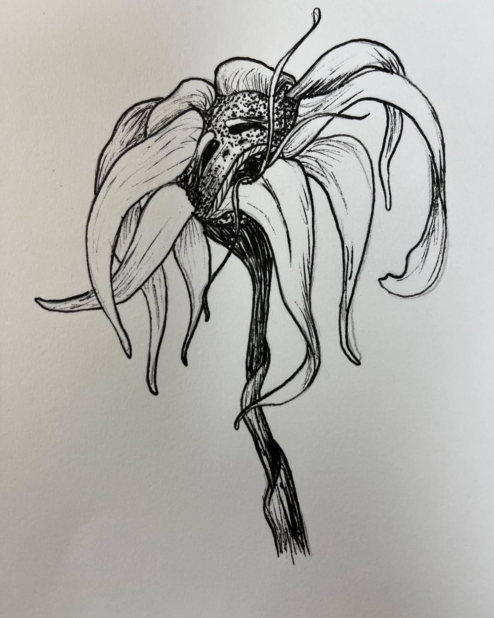 Inking techniques applied to Inktober drawings - image 6 - student project