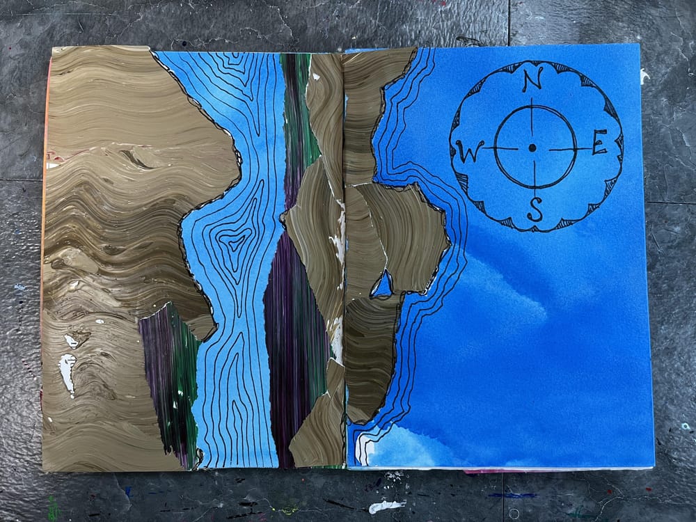 Mythical Land Maps and Handmade Map Sketchbook - image 3 - student project