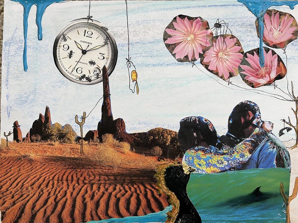 Dali Inspired Surreal Mixed Media Collage - image 1 - student project