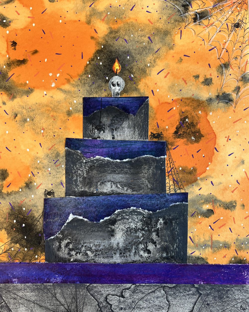 Festive Mixed Media Cake Collages - image 5 - student project