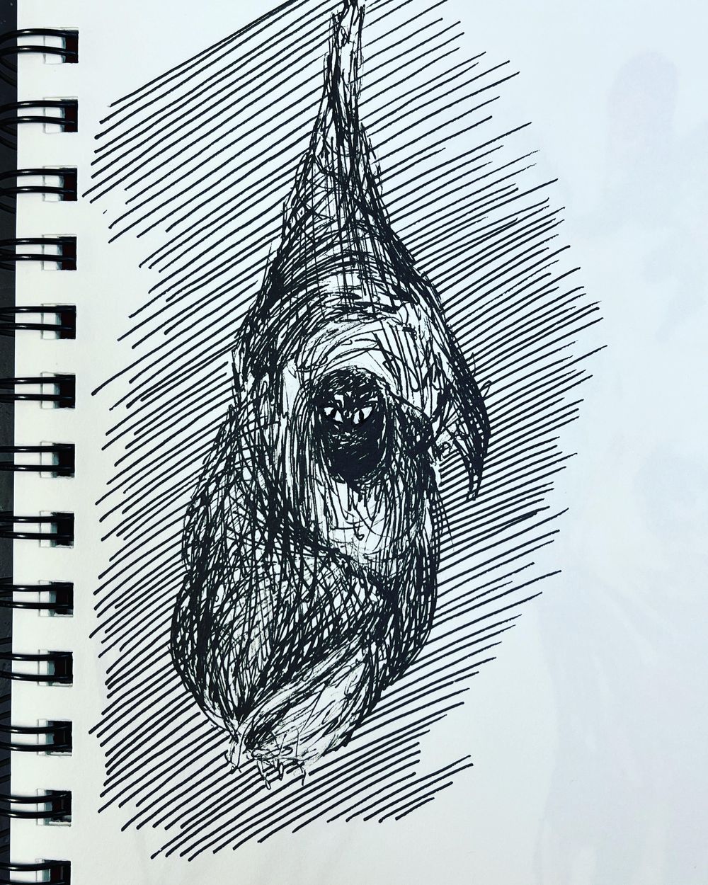 Inking techniques applied to Inktober drawings - image 1 - student project