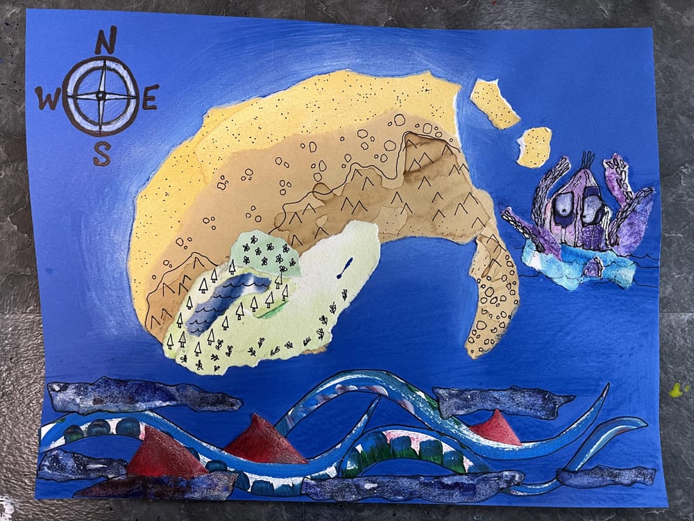 Mythical Land Maps and Handmade Map Sketchbook - image 6 - student project