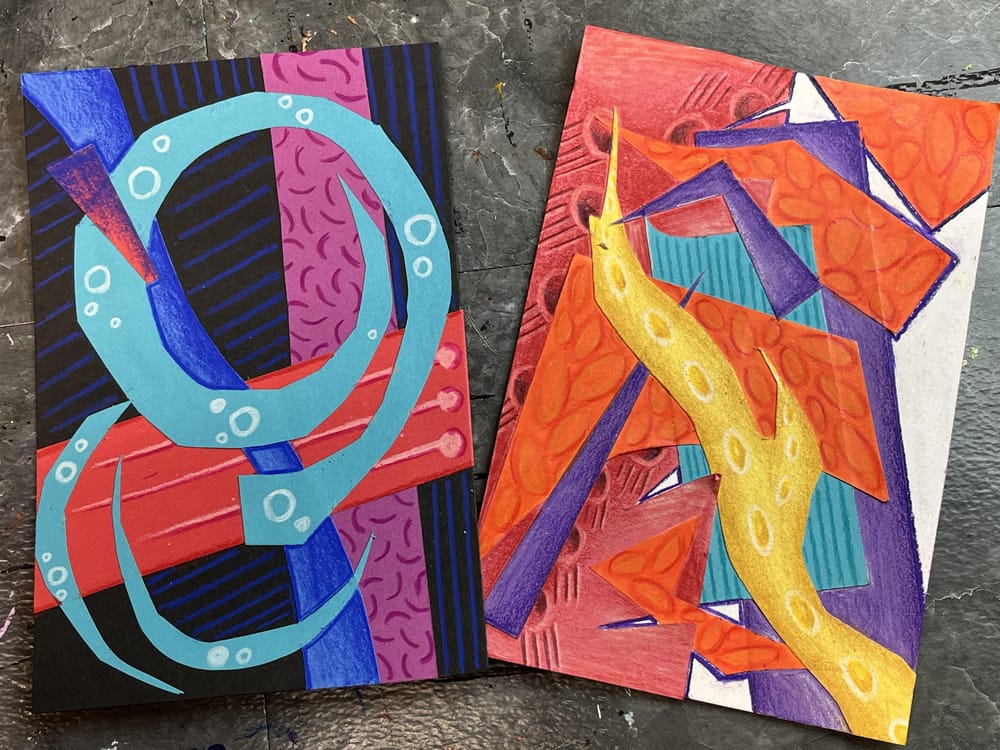Abstract Mixed Media Collage Fun - image 4 - student project