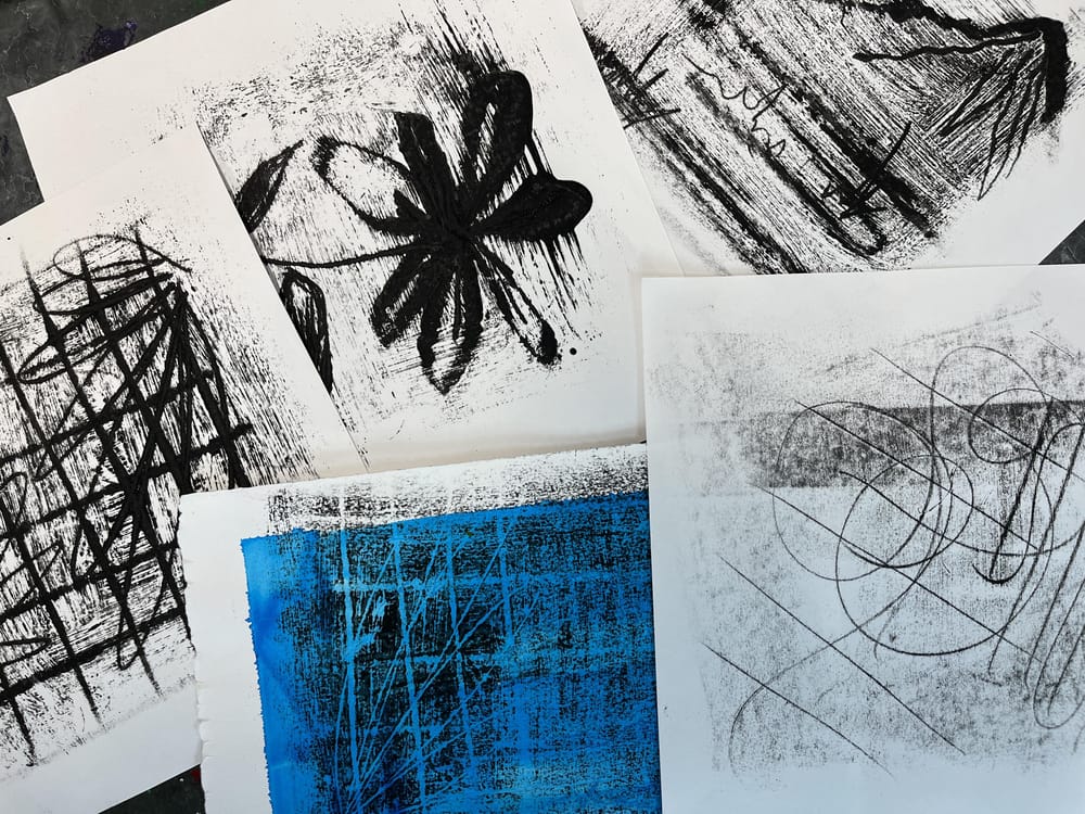 Watercolor Oil Paint Image Transfer Fun - image 4 - student project