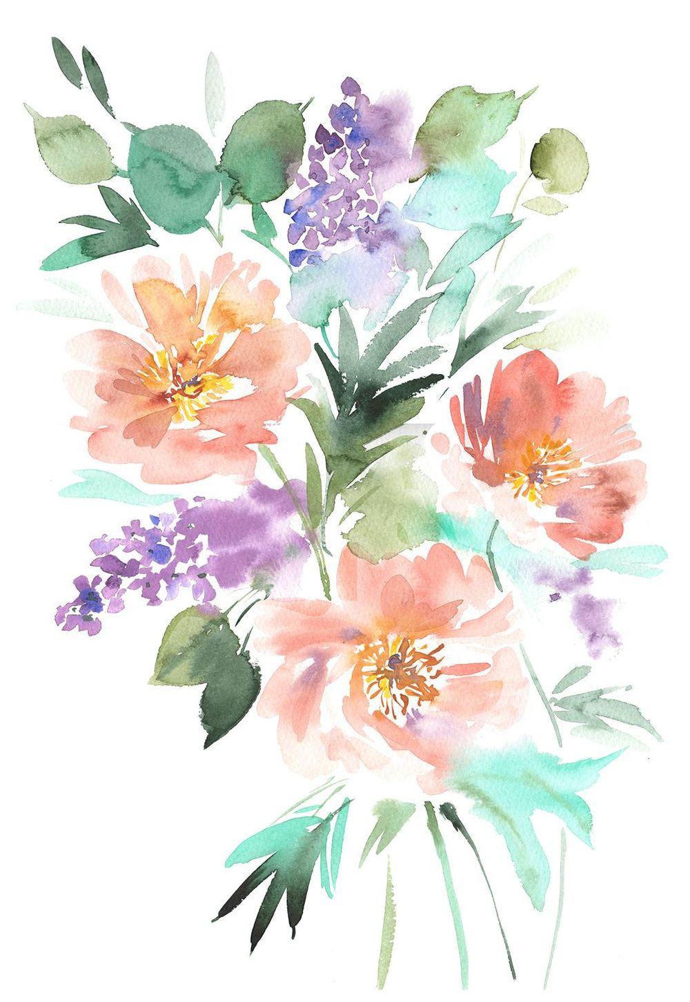 Intuitive Watercolour Florals - image 6 - student project