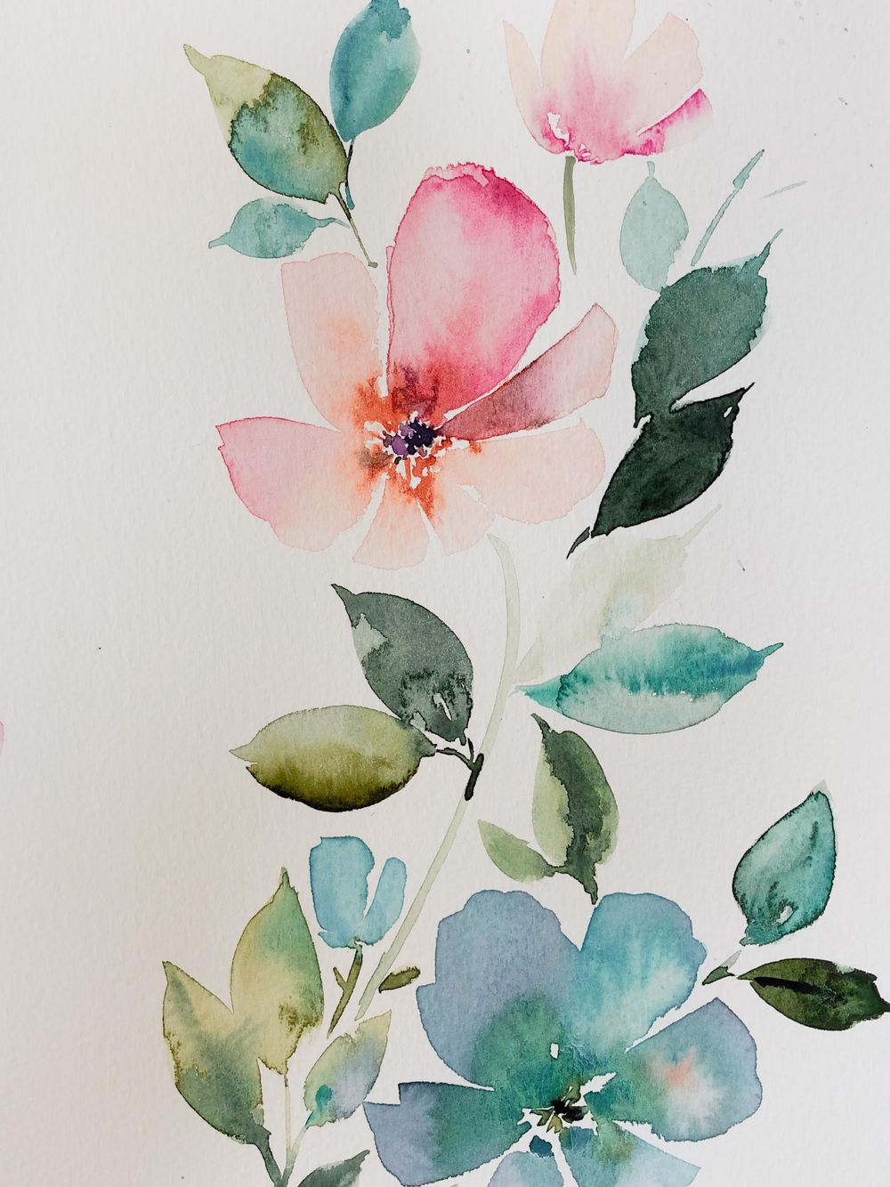 Intuitive Watercolour Florals - image 4 - student project