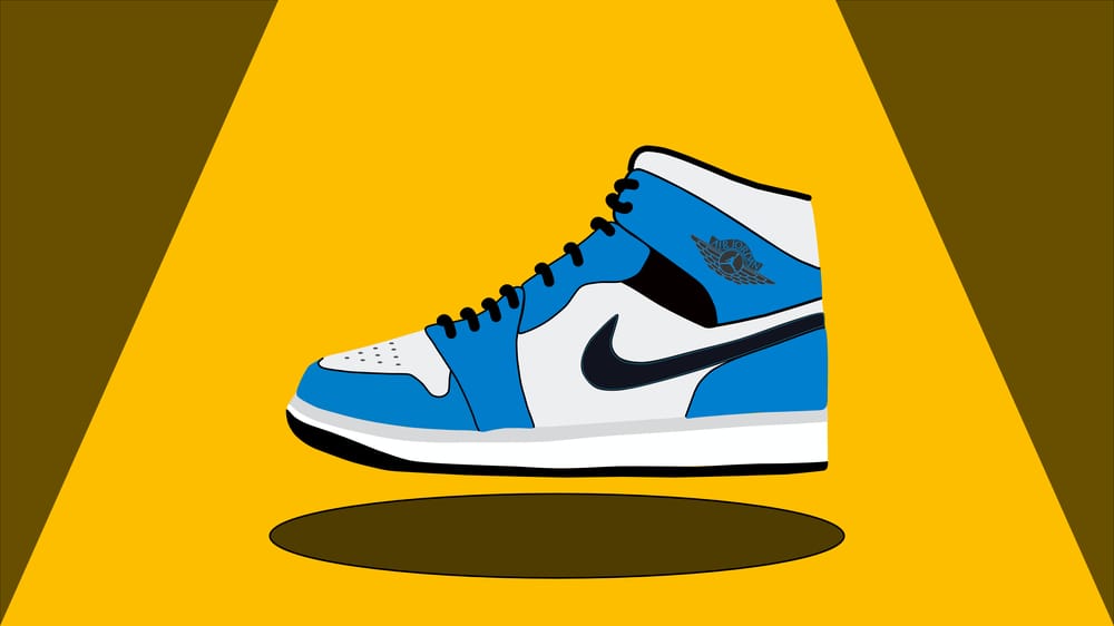 Nike AJ1s Blue - image 1 - student project