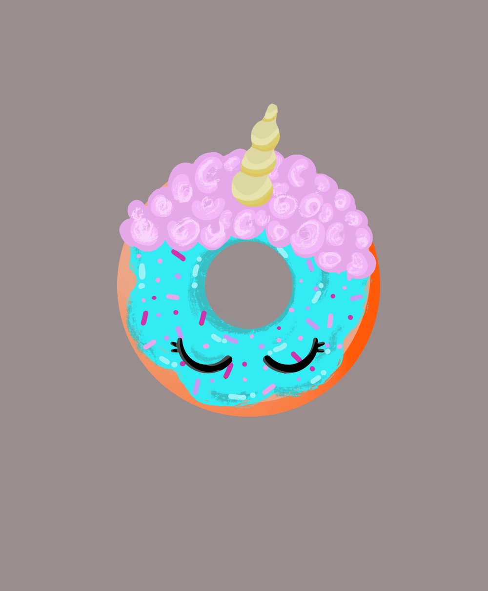 Unicorn donut - image 1 - student project