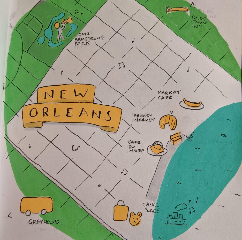 Orlando and New Orleans Travel Maps - image 2 - student project