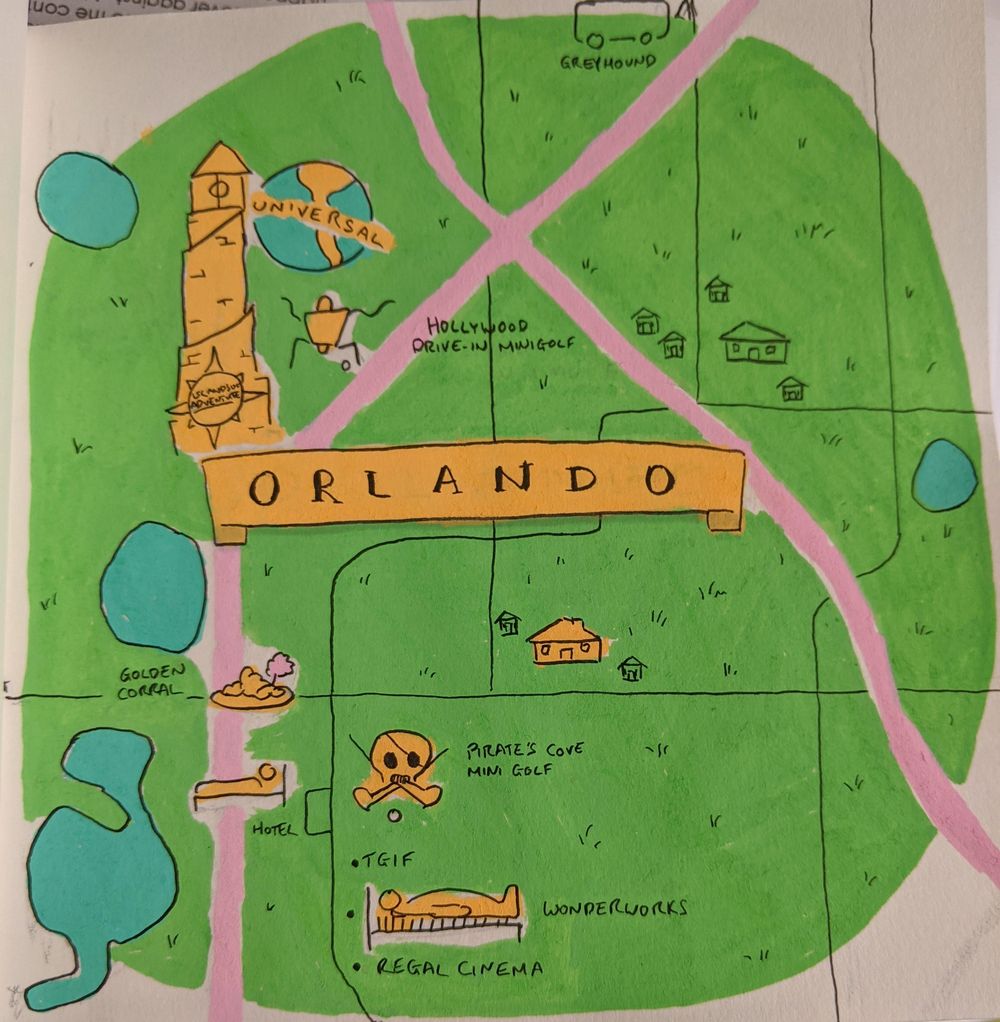 Orlando and New Orleans Travel Maps - image 1 - student project