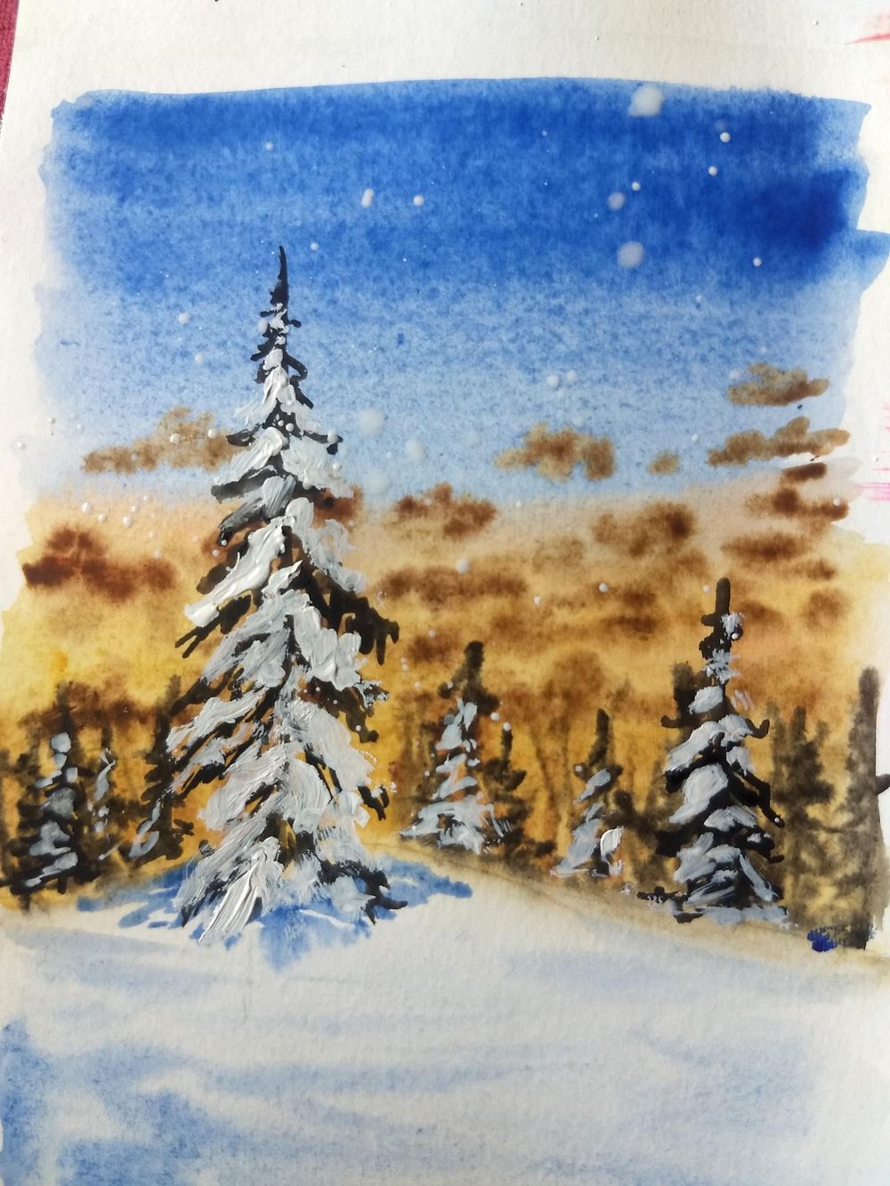 Winter landscape with Payal - image 2 - student project