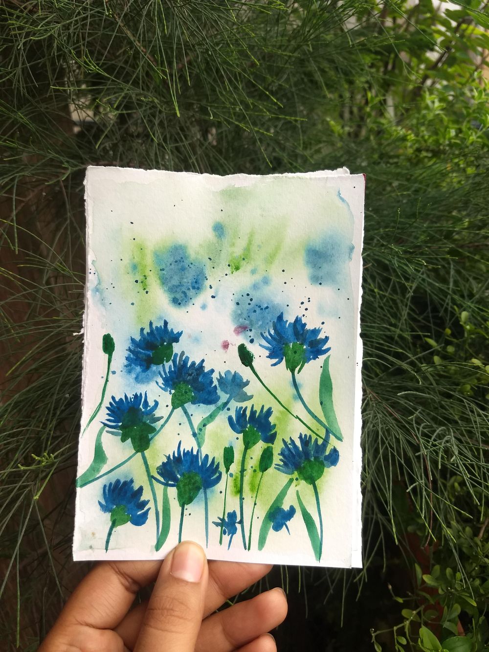 Watercolor meadow - image 3 - student project