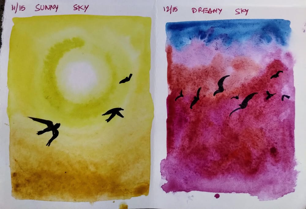 15 days skies and birds with Eswari - image 5 - student project