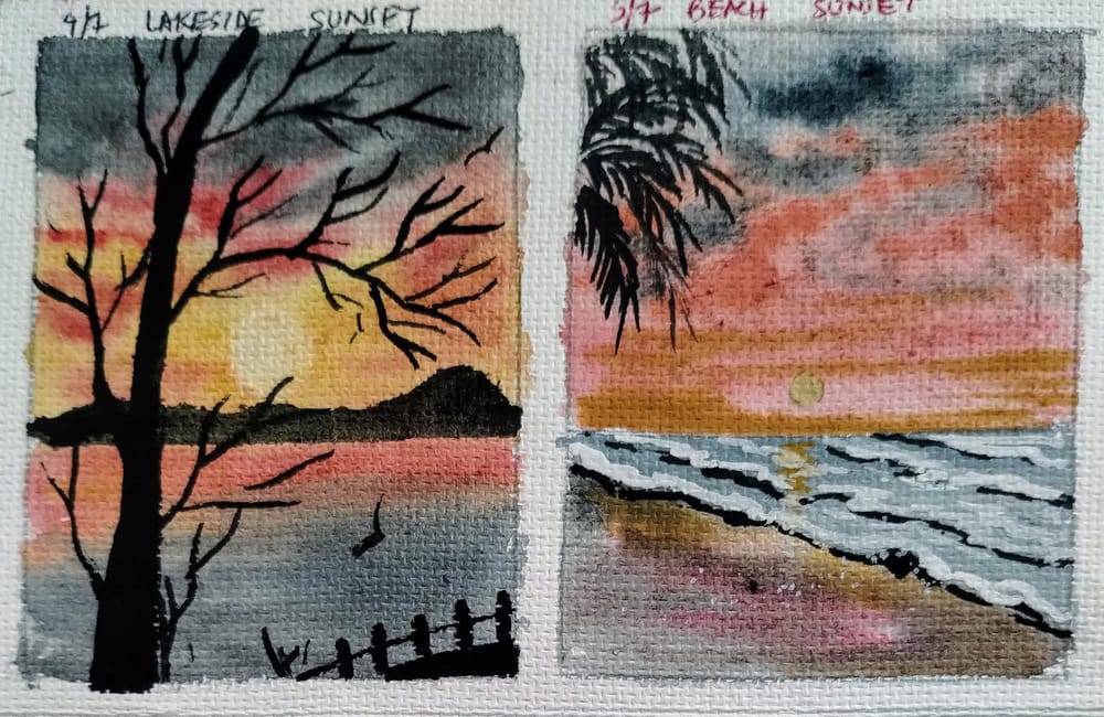 Sunset and silhouette with Shanan - image 2 - student project