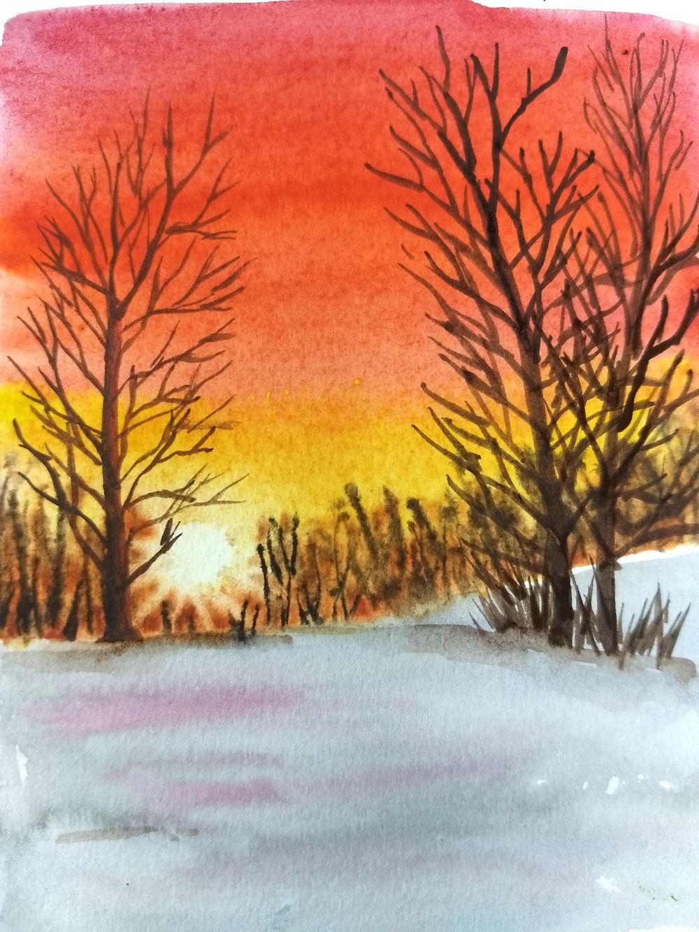 Winter landscape with Payal - image 3 - student project